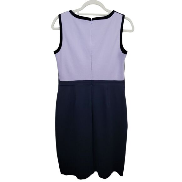Lands' End Purple And Navy Blue Dress With Pockets Size 6 Petite - Picture 2 of 8